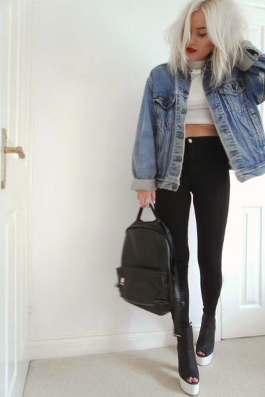 20 Style Tips On How To Wear Oversized Denim Jackets | Fashionable