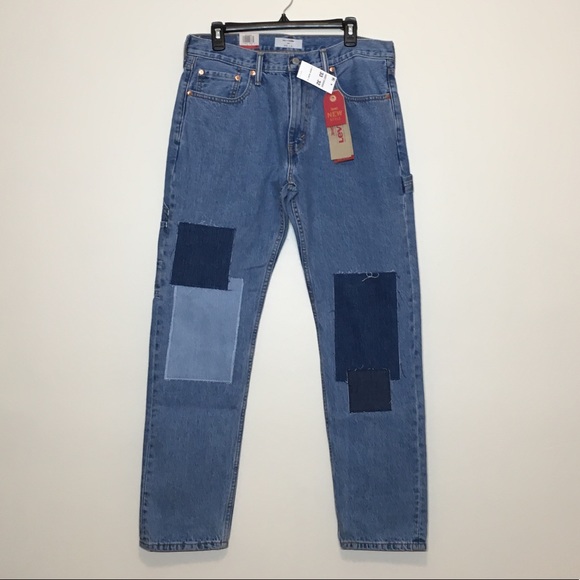 Levi's Jeans | Levis Altered 502 Mens Patchwork Denim | Poshmark