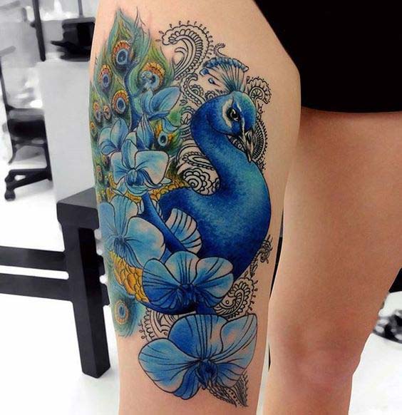 50 Beautiful Peacock Tattoos Designs And Ideas With Meanings