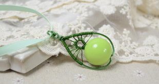 How to Make a Pear-Like Wire Wrapped Pendant with Wire Coiling Gizmo