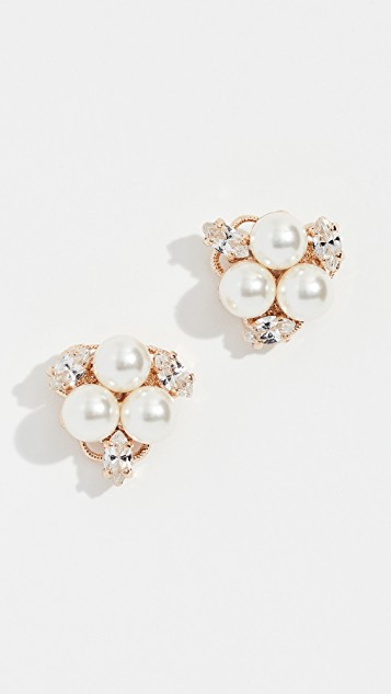 Anton Heunis Glass Pearl Cluster Earrings | SHOPBOP