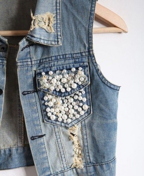 The Hottest Fashion Trend: 10 Pearl Embellished Denim Outfits