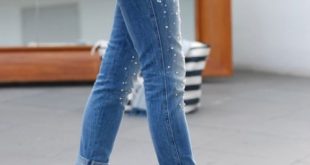 The Hottest Fashion Trend: 10 Pearl Embellished Denim Outfits