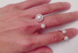 Double Pearl Adjustable Ring - Adjustable Ring, Knuckle Ring, Midi