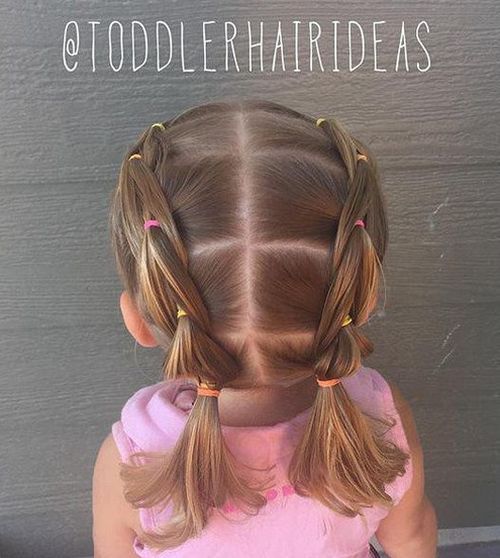 Piggy Tails Hair Ideas For Little Girls