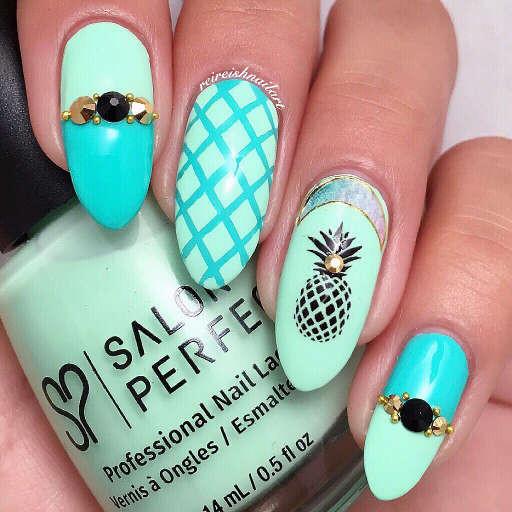 Pineapple Nail Art Nail Water Decals Transfers Wraps