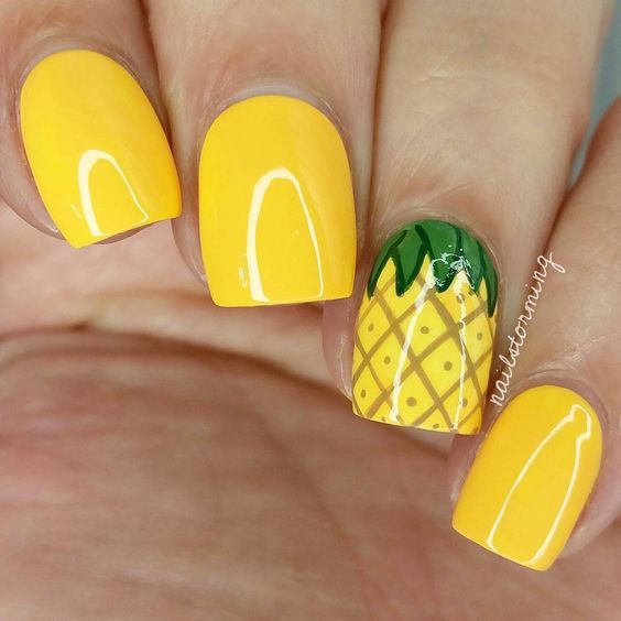 Pineapple Nail Art Pictures, Photos, and Images for Facebook, Tumblr