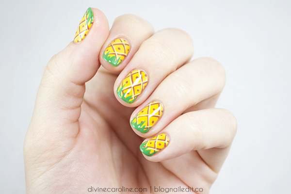 Summer Nails! Pineapple Party Nail Art | more.com
