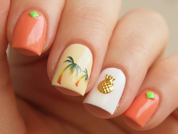 50 pcs of gold pineapple nail charms/ 3D nail art/ 3D nail | Etsy