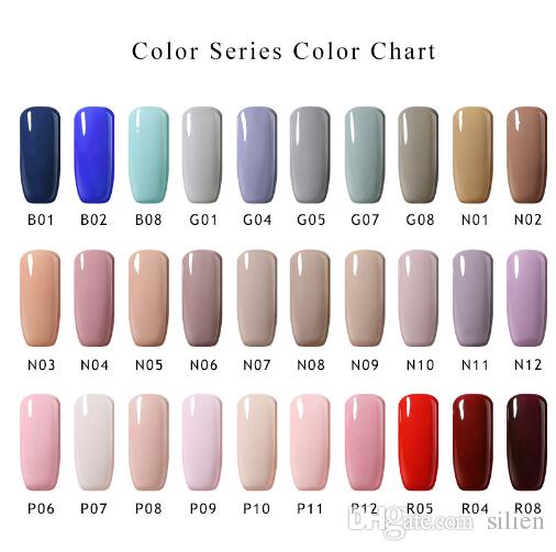 Shining Nail Gel Lacquer Nude Pink Red Blue Grey Soak Off LED UV Gel