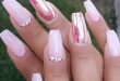 Pretty Pink Nail Art Ideas For 2017 | Nail design | Pinterest