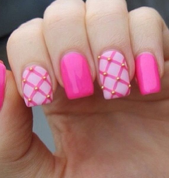 30 Cute Pink Nail Art Design Tutorials With Pictures