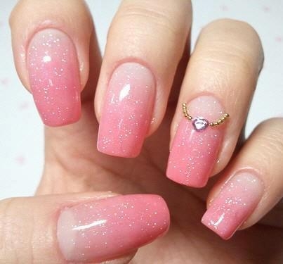 Pink Ombre Glitter Nails Pictures, Photos, and Images for Facebook