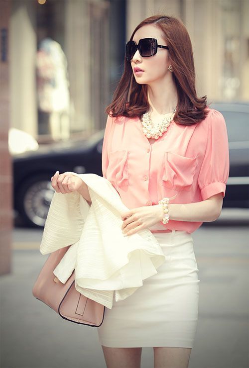 17 Beautiful Pink Work Outfits For Girls | Styleoholic | Work