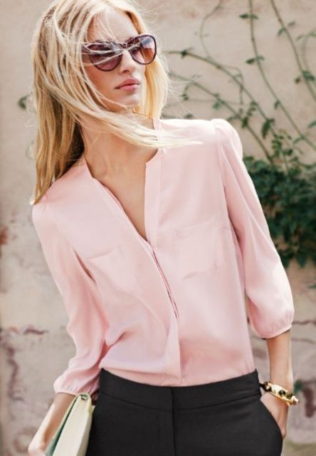 beautiful-pink-work-outfits-for-girls-14 - Styleoholic | Pink in