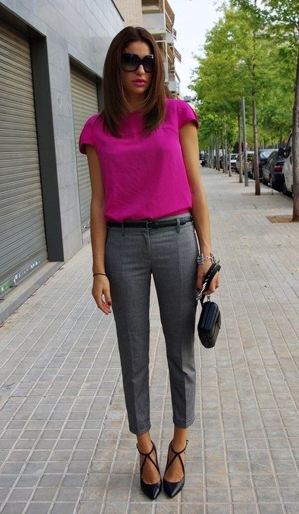 17 Beautiful Pink Work Outfits For Girls | Styleoholic | Outfits