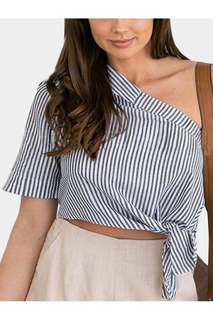 One shoulder summer Crop Tops for Women, compare prices and buy online