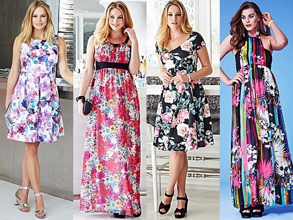 Plus Size Floral Dresses Spring Summer 2015