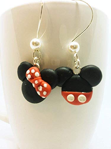 Amazon.com: Disney Inspired Dangle Earrings Mickey Mouse and Minnie