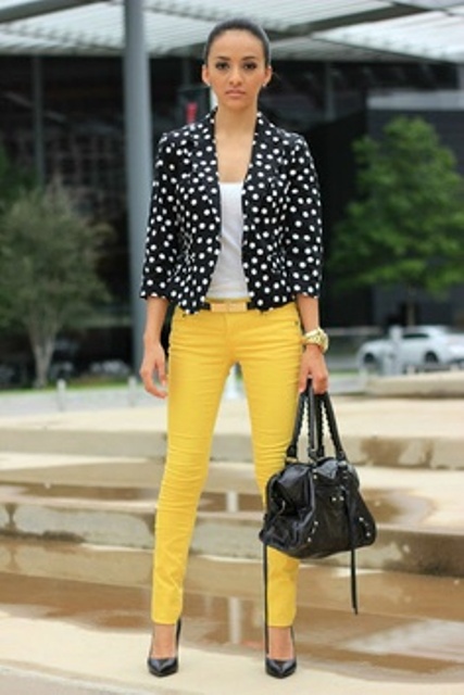 16 Ways To Wear Polka Dot Clothes At Office - Styleoholic