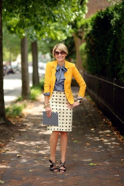 16 Ways To Wear Polka Dot Clothes At Office | Styleoholic | pretty