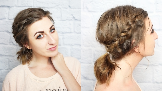 How To: Messy Braided Ponytail For Short Hair