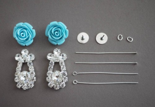 Delicate DIY Prada-Inspired Rose Earrings - Styleoholic