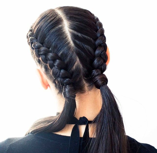 How pretty are these half-done double Dutch braids? | Beauty | Hair