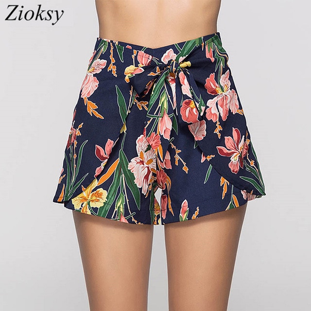 Women Printed Shorts Summer Mini Culottes Shorts Hotpants Boho