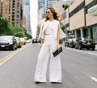 How to Wear White Wide Leg Pants-10 Outfit Ideas with Wide Pants