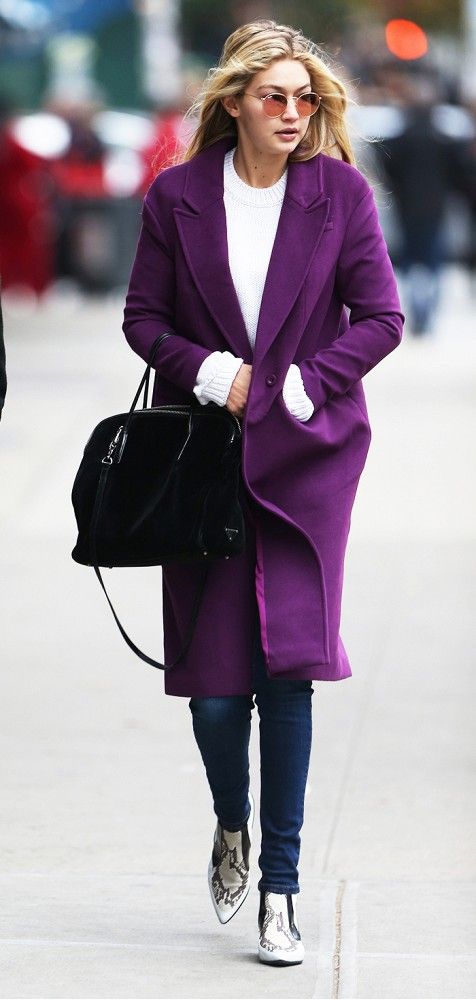 Purple Coat Ideas For Fall