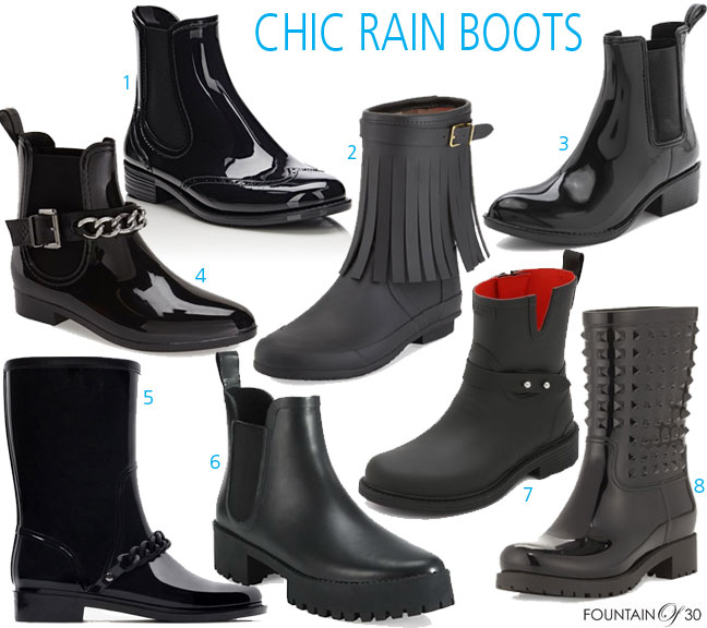 Chic Rain Boots For Those Hideous Fall Rainy Days - fountainof30.com