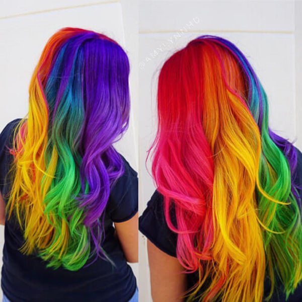 97 Cool Rainbow Hair Color Ideas to Rock Your Summer