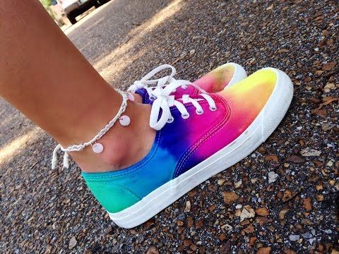 53 Best DIY tie dye shoes images | How to dye shoes, Sharpie shoes