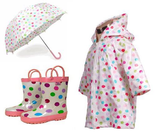 Kids Matching Raincoat and Rain Boots | Toddler Rain Gear