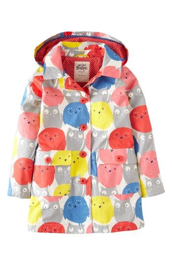 Mini Boden 'Rainy Day' Raincoat (Toddler Girls, Little Girls & Big