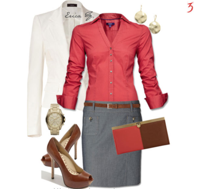 Red Work Outfits In Classic Way Just For Women - InterestingFor.Me