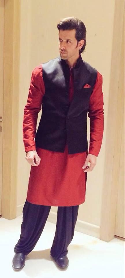 Clothing ideas for awesome dudes Hrithik Roshan Traditional Outfit
