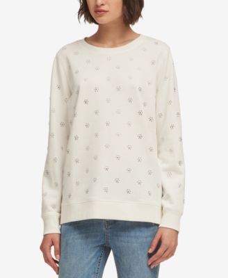 DKNY Rhinestone-Embellished Sweatshirt, Created for Macy's