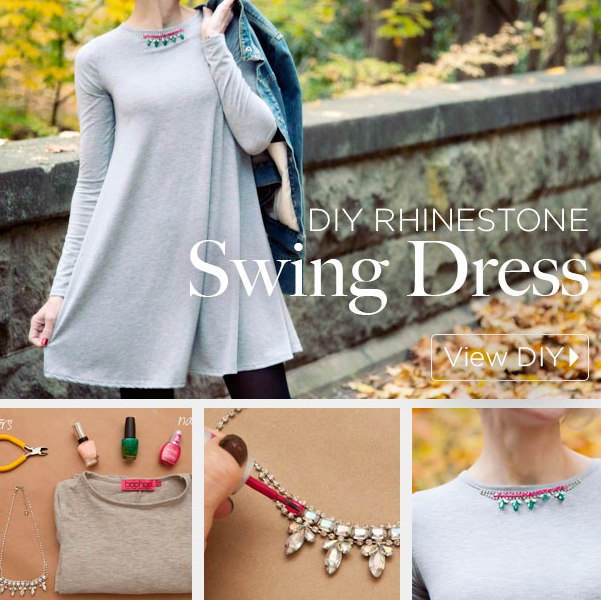 Picture Of diy rhinestone swing dress 1