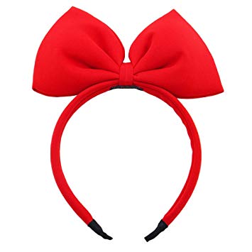 Amazon.com : Bow Headband Red Bowknot Headband Big Bow Hair Hoop