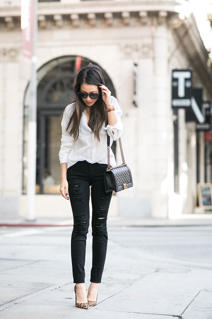 Ripped Jeans Outfits: The Ripped And Distressed Jeans Are Back
