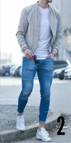 10 Coolest Ripped Jeans Outfit Ideas For Men | man fashiony | Mens