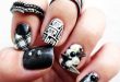 DIY Rock Maniac Nail Art In Black And White - Styleoholic