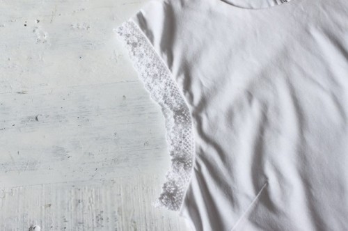 Romantic DIY Lace-Trimmed Top Makeover - Styleoholic