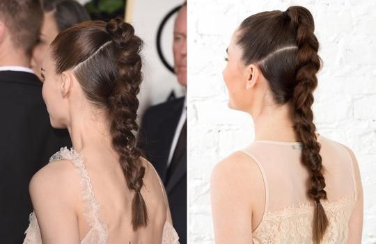 How to Get Rooney Mara's Golden Globes Braid in 5 Minutes Flat