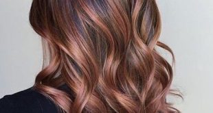 Brunette Rose Gold Balayage | Hair Inspiration | Pinterest
