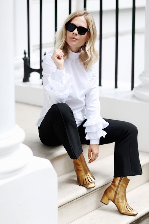 Make an Outfit Pop With Metallic Ankle Boots | Le Fashion | Bloglovin'