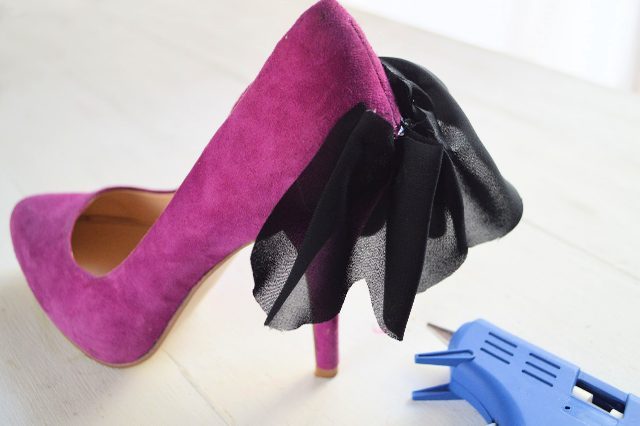 Unique DIY Ruffled Chiffon Heels - Styleoholic