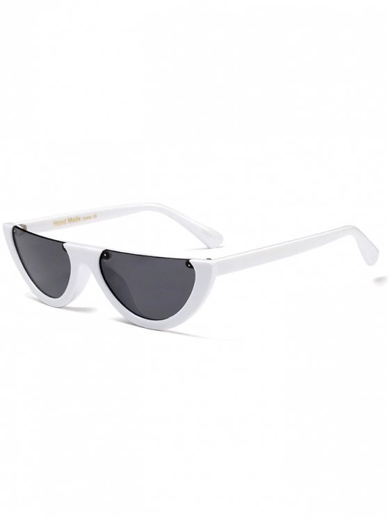 2019 Semilunar Semi-Rimless Sunglasses In WHITE | ZAFUL
